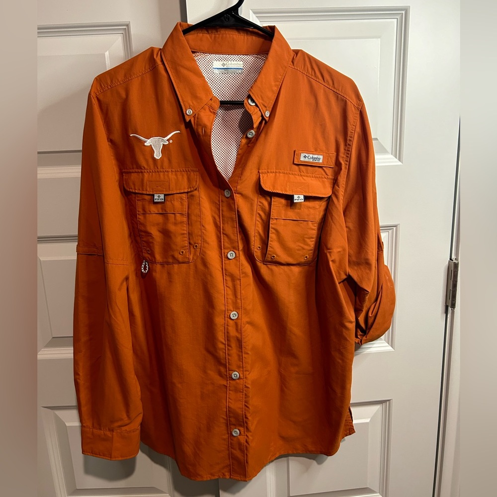 NWOT Texas Longhorns Columbia Bahama Long Sleeve L